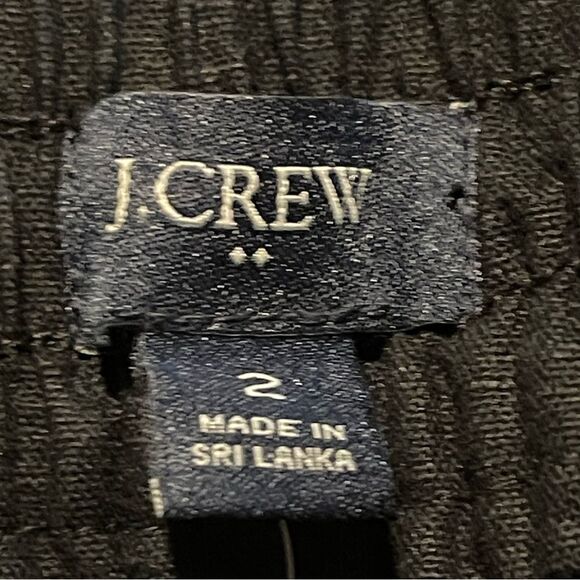 J Crew Factory Linen-cotton Blend Drawstring Pant Size 2 in Black NWT - Picture 3 of 8